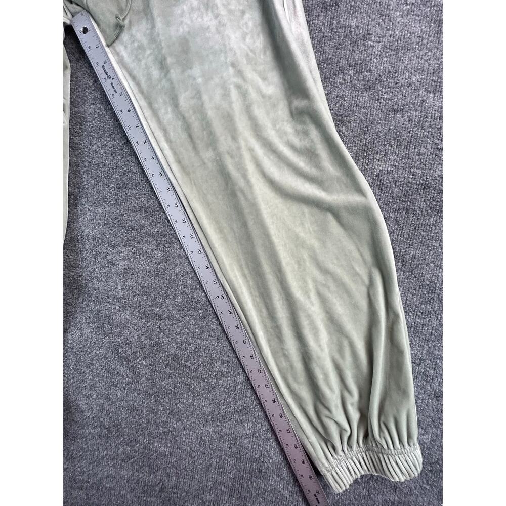 Nike Velour Jogger Pants Women's Medium Sage Green Velvet Lounge Sweatpants - Picture 7 of 7